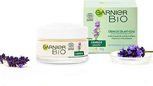 Garnier BIO Crema Antiedad Regeneradora con Aceite Esencial Lavanda y Argán Ecológicos y Vitamina E