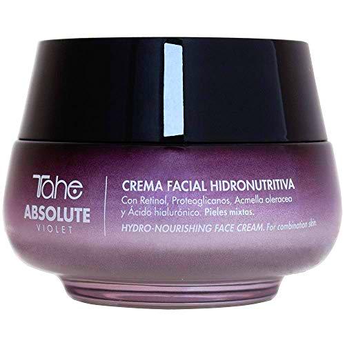 Tahe Absolute Violet Crema Facial Hidronutritiva Anti-arrugas para combatir Manchas Flacidez y Falta de Firmeza con Retinol y Ácido Hialurónico para Pieles Mixtas, 50 ml