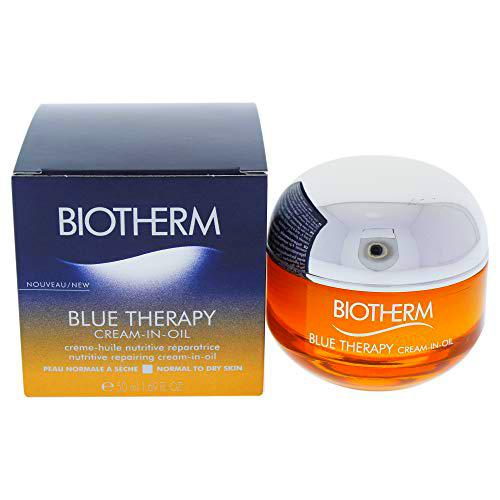 Biotherm Blue Therapy Cream-In-Oil - Tratamiento Antiedad Para Pieles Normales A Secas, 50 ml