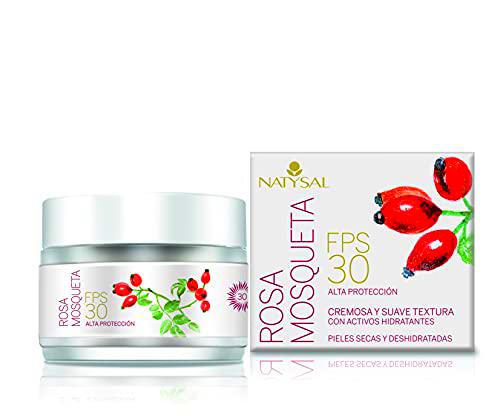 Natysal Crema de Rosa Mosqueta Fps30, Para Piel Seca y Deshidratada