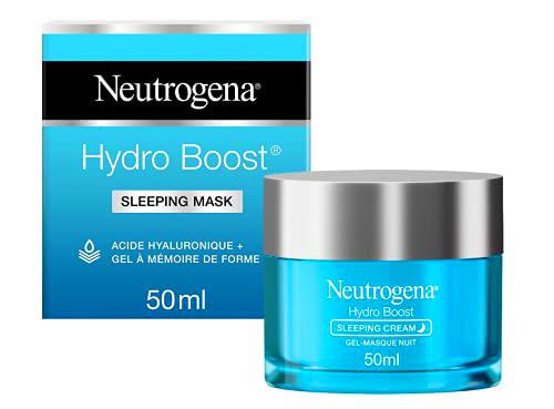 Neutrogena Hydro Boost - Mascarilla de Noche Hidratante para Evitar la Deshidratación de la Piel y Reducir los Signos de Fatiga, 50 ml