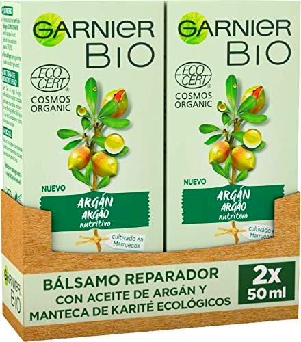 Garnier BIO Bálsamo Reparador con Aceite de Argán y Manteca de Karité Ecológicos y Vitamina E