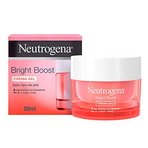 Neutrogena Bright Boost Crema Gel de Día, Hidratante Facial con Neoglucosamina, 50 ml