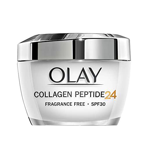 Olay Collagen Peptide24 Crema Facial De Día Con Péptido De Colágeno Y Vitamina B3 + Protección SPF 30, 50 ml