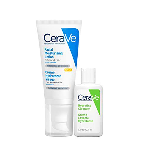 CeraVe Crema hidratante facial para piel seca con ácido hialurónico y niacinamida