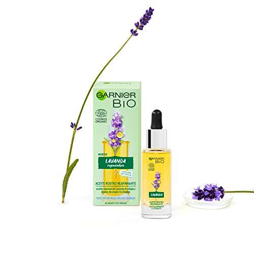 Garnier BIO Serum Facial Reafirmante con Aceite Esencial Lavanda y de Argán Ecológicos y Vitamina E Nutre