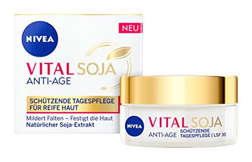 Crema protectora Nivea de día con soja, FPS 30, 1 unidad (50 ml).