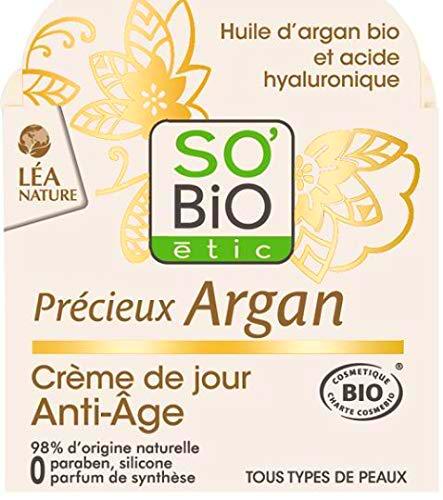 SO'BIO ETIC Crema DE Dia ANTIEDAD hialuronico-argan 50ml