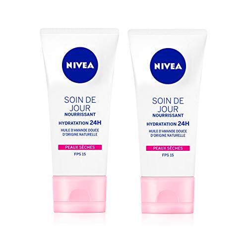 Nivea Cuidado Día 24H Hydratant/nourrissant Confort piel seca 50 ml – juego de 2