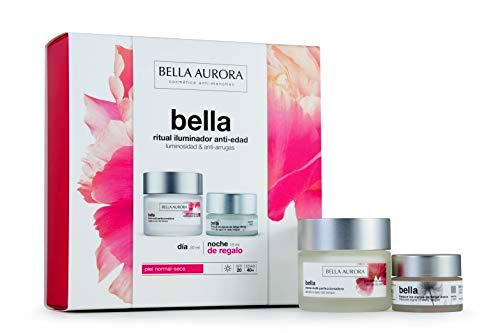 Bella Aurora - Pack Crema Bella Dia para Piel Seca 50ml + Crema Bella Noche 15ml | Caja de Regalo | Hidratante | Anti-edad |Anti-arrugas