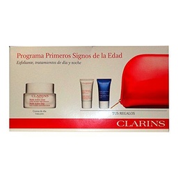 Clarins Multi Active Jour Creme Lissante Ride Precoces + Doux Polissant + Multi Active Nuit Creme Legere 80 ml