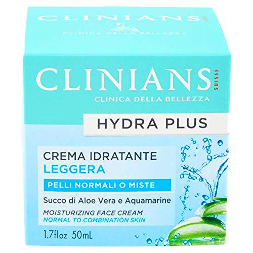 CLINIANS HYDRA PLUS, crema facial hidratante ligera para pieles normales o mixtas