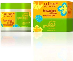 Alba Botanica Hidratante sin aceite de aloe hawaiano y té verde, 100 g