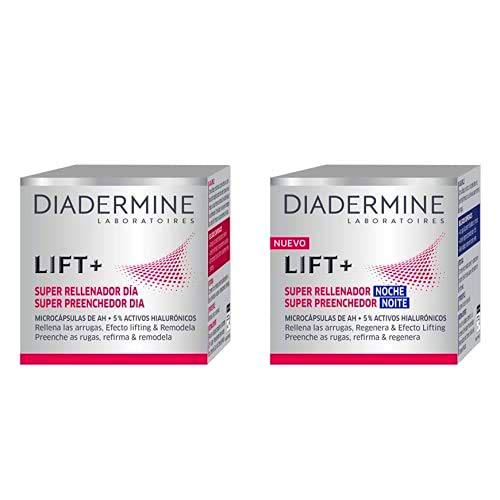 Diadermine - Pack Crema Super Rellenador Día, 50ml + Crema Super Rellenador Noche, 50ml