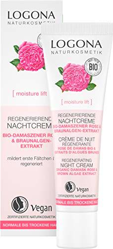 logona Natural cosmético 8778556 Crema Noche, admite la regeneración la piel durante el schlafens Vegano, 30 ml