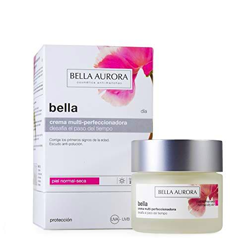 Bella Aurora Bella Crema Facial Día Hidratante Mujer Anti-Edad para Piel Normal o Seca Tratamiento para la Cara Anti-Manchas SPF 20, 50 ml