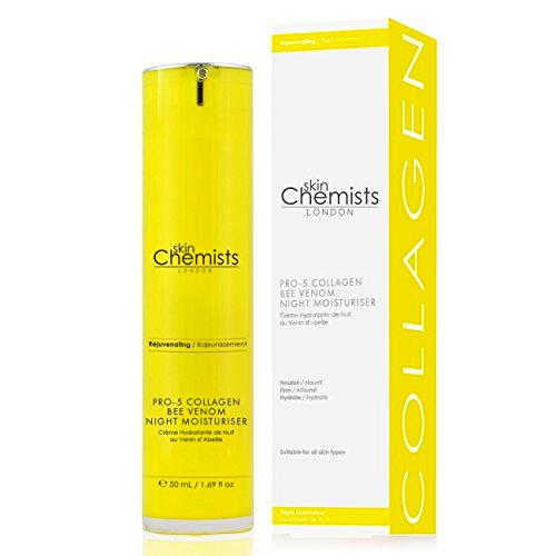 SkinChemists Pro-5 - Hidratante de noche para abejas de colágeno (50 ml)