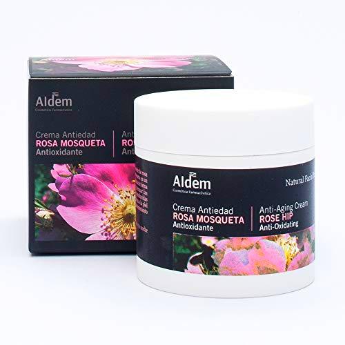 Aldem Crema Antiedad Rosa Mosqueta Mujer/Crema Rosa Mosqueta Efecto Antienvejecimiento con Propiedades Antiedad y Regeneradoras Naturales/Cremas Faciales Mujer Sin Parabenos, 50 ml