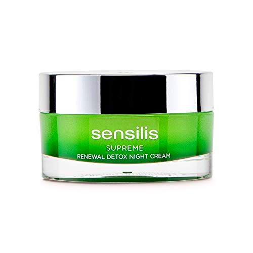 Sensilis Supreme - Crema de Noche Detoxificante y Regeneradora con Ácido Hialurónico