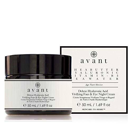 Avant Skincare Crema Noche Cara Y Ojos Ácido Hialurónico Deluxe 50 ml