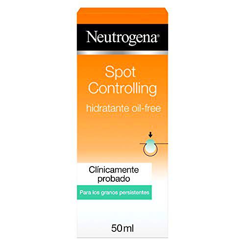 Neutrogena Spot Controlling Hidratante Facial, oil-free con ácido salicílico para piel propensa al acné