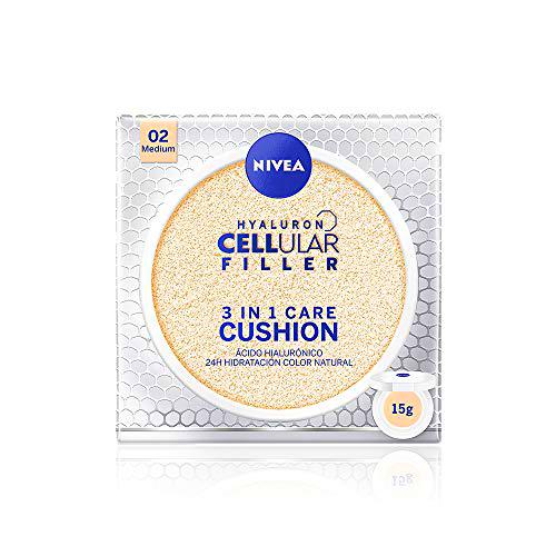 Nivea Hyaluron Cellular Filler 3en1, Tono Medio, 15g