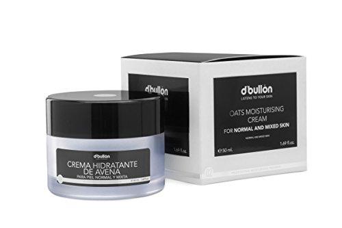 D'Bullón Crema facial Hidratante de Avena, para Piel Normal y Mixta