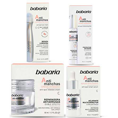 Babaria, Crema facial con ácido hialurónico, 50 ml.