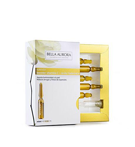 Bella Aurora Splendor Booster Vitamina C + con Ácido Hialurónico Anti-Arrugas para Mujer Tratamiento Anti-Edad Sin Parabenos