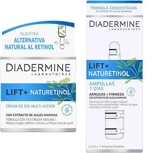 Diadermine - Pack Crema de día Naturetinol 50ml + Ampollas Naturetiniol 7 días