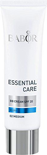 BABOR ESSENTIAL CARE BB CREMA 02 MEDIum, crema facial suave tintada con SPF 20