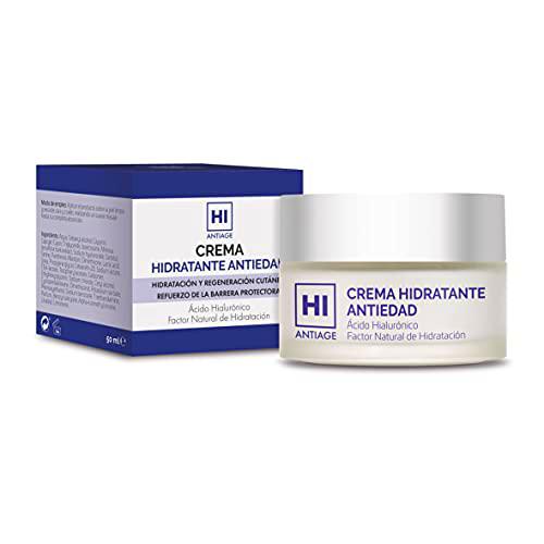 Hi Antiage Crema Hidratante Antiedad, con Ácido Hialurónico y Factor Natural de Hidratación