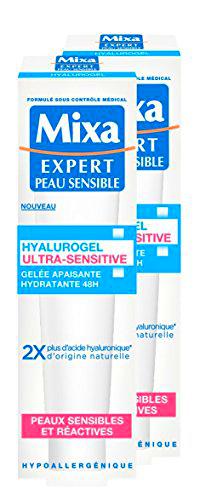 MIXA hyalurogel Ultra-Sensitive jalea Apaisante Hidratante 48h 40 ml - juego de 2