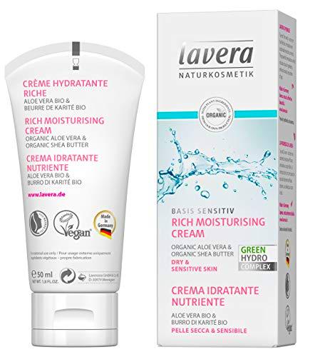 lavera Crema Diurna facial ∙ Piel seca ∙ Aloe Vera ∙ Vegano ∙ Cosméticos naturales 100% certificados ∙ Cuidado de la piel ∙ 50 ml