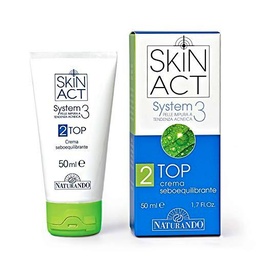 Naturando - Skin Act Top 50 Ml - Crema Con Ingredientes Activos Con Efecto Dermopurificante Para La Piel Grasa Y Con Imperfecciones (5514)