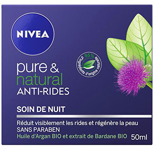 Nivea Pure and Natural Cuidado Antiarrugas Noche 50 ml