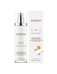 SYMBIOSIS LONDON | [ Ácido Glicólico + Ácido Láctico ] Crema 12 Horas Rejuvenecedora | 1x50mL