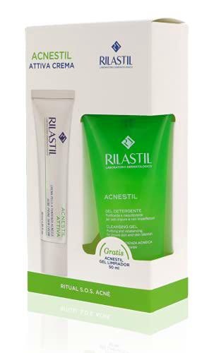 Rilastil Pack Acnestil Crema Attiva 40 Ml + Gel Limpiador 30 Ml 90 g