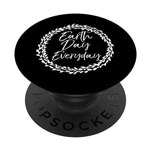 Cute Earth Day Quote for Women Floral Earth Day Everyday PopSockets Agarre y Soporte para Teléfonos y Tabletas