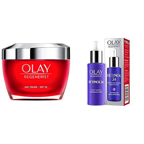 Olay Regenerist Crema Facial De Día Con SPF 30 + Sérum de noche