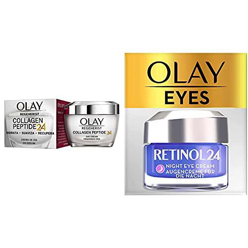 Olay  Set Rutina Hidratante Noche Retinol24: Crema noche + Contorno de ojos