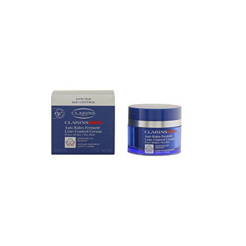 Clarins Men - Line-Control Cream - Crema antiarrugas y firmeza para pieles secas