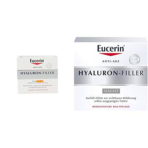 Eucerin Hyaluron Filler, Crema de Dia SPF30, 50 ml + EUCERIN HYALURON ANTIARRUGAS NOCHE 50 ML