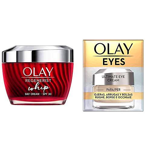 Olay Regenerist Whip Ligera Como El Aire Hidratante con SPF30 + Eye Cream para Ojeras