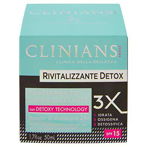 CLINIANS RIVITALIZZANTE DETOX tratamiento super-hidratante SPF 15