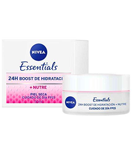 NIVEA Cuidado de Día Nutritivo (1 x 50 ml), crema facial con protector solar 15 y protección UVA