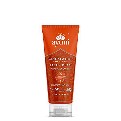 Ayumi Sandalwood &amp; Ylang Ylang Face Cream. Vegan, Cruelty-Free