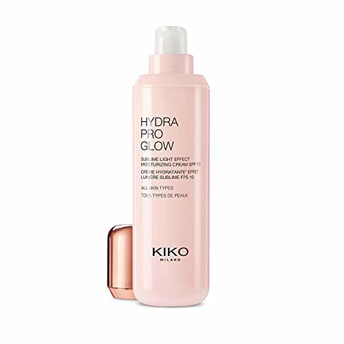 KIKO MILANO Hydra Pro Glow Crema Hidratante Efecto Luz Sublime con Ácido Hialurónico, SPF 10