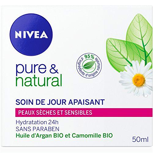 Nivea puro y natural calmante de la piel Crema de Día seca y sensible 50 ml