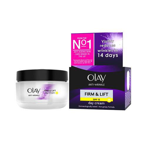 Olay Anti-Arrugas Firme y Levante Antienvejecimiento Crema hidratante Crema de Día SPF 15